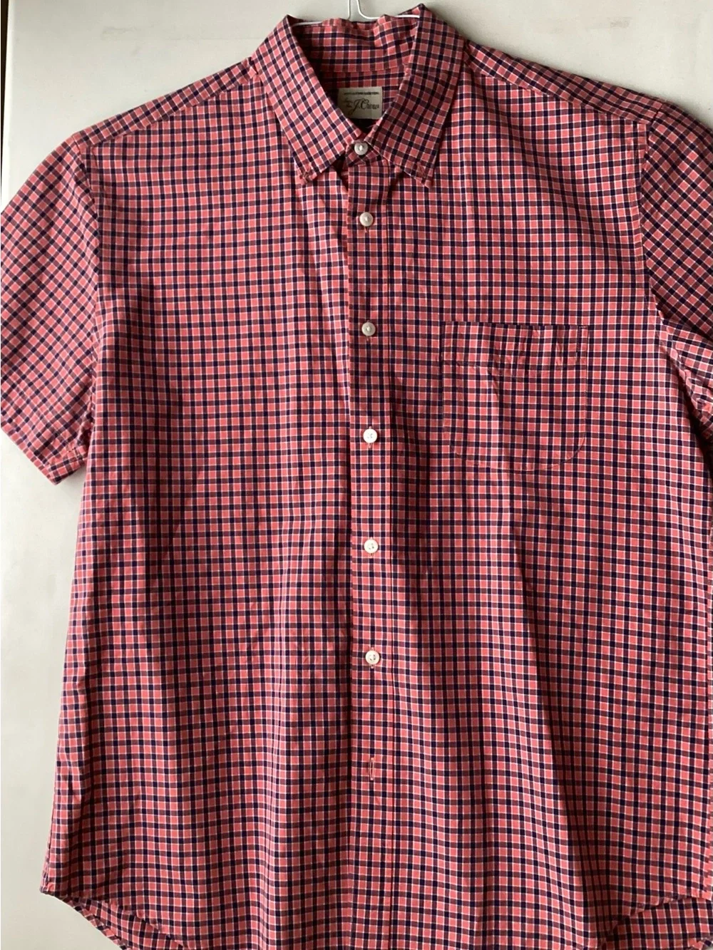 J. Crew Men’s Classic fit Short Sleeve Shirt. Size: L (classic) 100% cotton